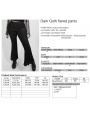 Dark Gothic Velvet Plus Size Flared Pants for Women