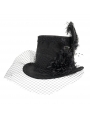 Black Vintage Gothic Party Unisex Hat