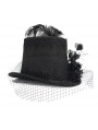 Black Vintage Gothic Party Unisex Hat