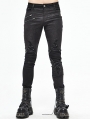 Black Gothic Punk Long Pants for Men