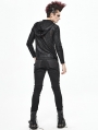 Black Gothic Punk Long Pants for Men