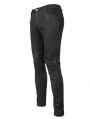 Black Gothic Punk Long Pants for Men