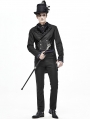 Black Vintage Gothic Party Simple Long Pants for Men