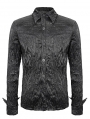 Black Gothic Long Sleeve Shirt for Men