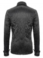 Black Gothic Long Sleeve Shirt for Men