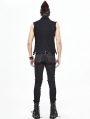 Black Gothic Punk Rock Vest Top for Men