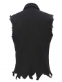 Black Gothic Punk Rock Vest Top for Men