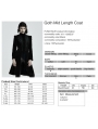 Black Vintage Gothic Velvet Mid Length Tail Coat for Women