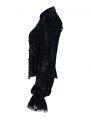 Black Gothic Gorgeous Velvet Long Sleeve Shirt for Women