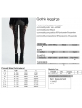Black Sexy Gothic Lace Mesh Long Leggings for Women
