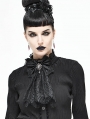 Black Vintage Gothic Lace Pendant Bowtie for Women