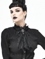 Black Vintage Gothic Lace Pendant Bowtie for Women