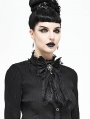 Black Vintage Gothic Lace Pendant Bowtie for Women