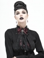 White Vintage Gothic Lace Pendant Bowtie for Women