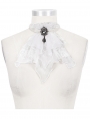 White Vintage Gothic Lace Pendant Party Bowtie for Women