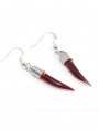Red Glass Gothic Earrings