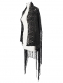 Black Gothic Lace Tassel Cape for Women