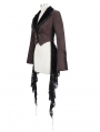 Red Vintage Gothic Party Tail Coat for Women