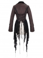 Red Vintage Gothic Party Tail Coat for Women