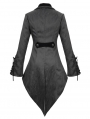 Black Vintage Gothic Party Swallow Tail Coat for Women