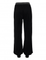 Black Vintage Gothic Velvet Daily Wear Long Pants for Women