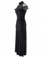 Black Vintage Sexy Gothic Cheongsam Style Long Dress