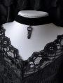 Black Gothic Punk Velvet Saw Choker