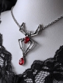 Gothic Spider Pendant Necklace