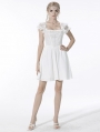 White Gothic Angelic Beauty Short Party Dress