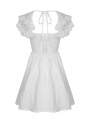 White Gothic Angelic Beauty Short Party Dress