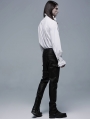 White Retro Gothic Aristocratic Long Sleeve Shirt for Men