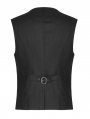 Black Vintage Gothic Gentleman Vest for Men