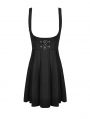 Black Gothic Witch Pentagram Daily Wear Short Dress