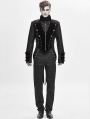 Black Vintage Gothic Victorian Tuxedo Party Suit for Men