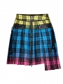 Gothic Grunge Punk Colorful Plaid Short Irregular Skirt