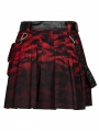 Black and Red Gothic Grunge Punk Short Skirt for Women