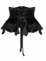 Black Gothic Velvet Gorgeous Retro Corset Waistband for Women