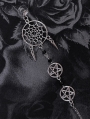 Gothic Punk Pentagram Long Single Earring