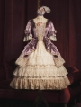 Rock and Roll Purple Velvet Long Sleeve Tea Party Classic Lolita OP Dress