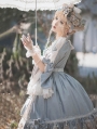 Elizabeth Elegant Velvet Gorgeous Open Front Classic Lolita OP Dress