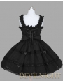 Black Sleeveless Sweet Gothic Lolita Dress