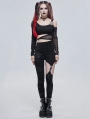 Black Gothic Punk Sexy Hollow Out Long Pants for Women