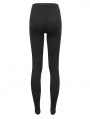 Black Gothic Punk Sexy Hollow Out Long Pants for Women