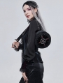 Black Gothic Lace Pentagram Round Chain Shoulder Bag