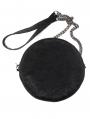 Black Gothic Lace Pentagram Round Chain Shoulder Bag