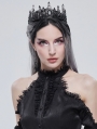 Black Gothic Retro Dark Queen Style Crown Headdress