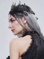 Black Gothic Retro Dark Queen Style Crown Headdress