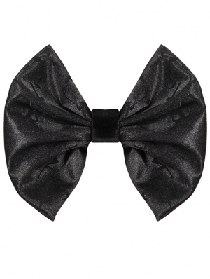 Black Gothic Retro Jacquard Bowtie for Men