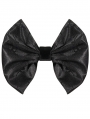 Black Gothic Retro Jacquard Bowtie for Men