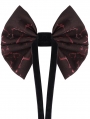 Red Gothic Retro Jacquard Bowtie for Men